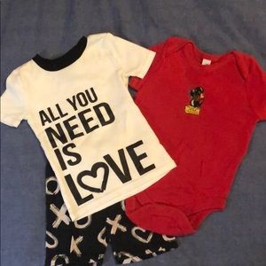 Cute Valentine set 18-24 month